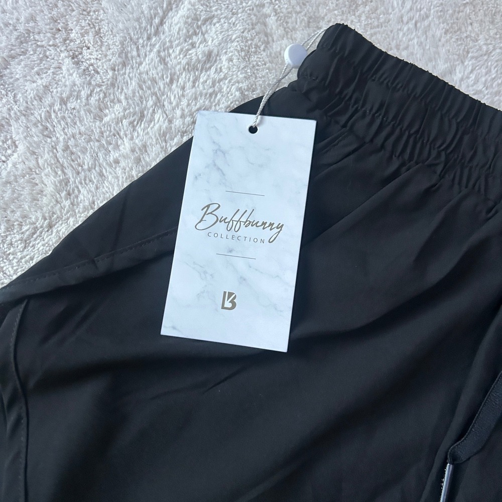 Buffbunny‎ Collection Breezeful Mid Rise 2-1 Shorts size XS Lined Black NWT - Picture 2 of 7